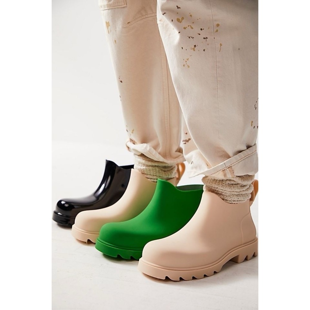 Free People Bootie Waterproof High Street Green Grass Rainboot Womens‎ Size 38/7